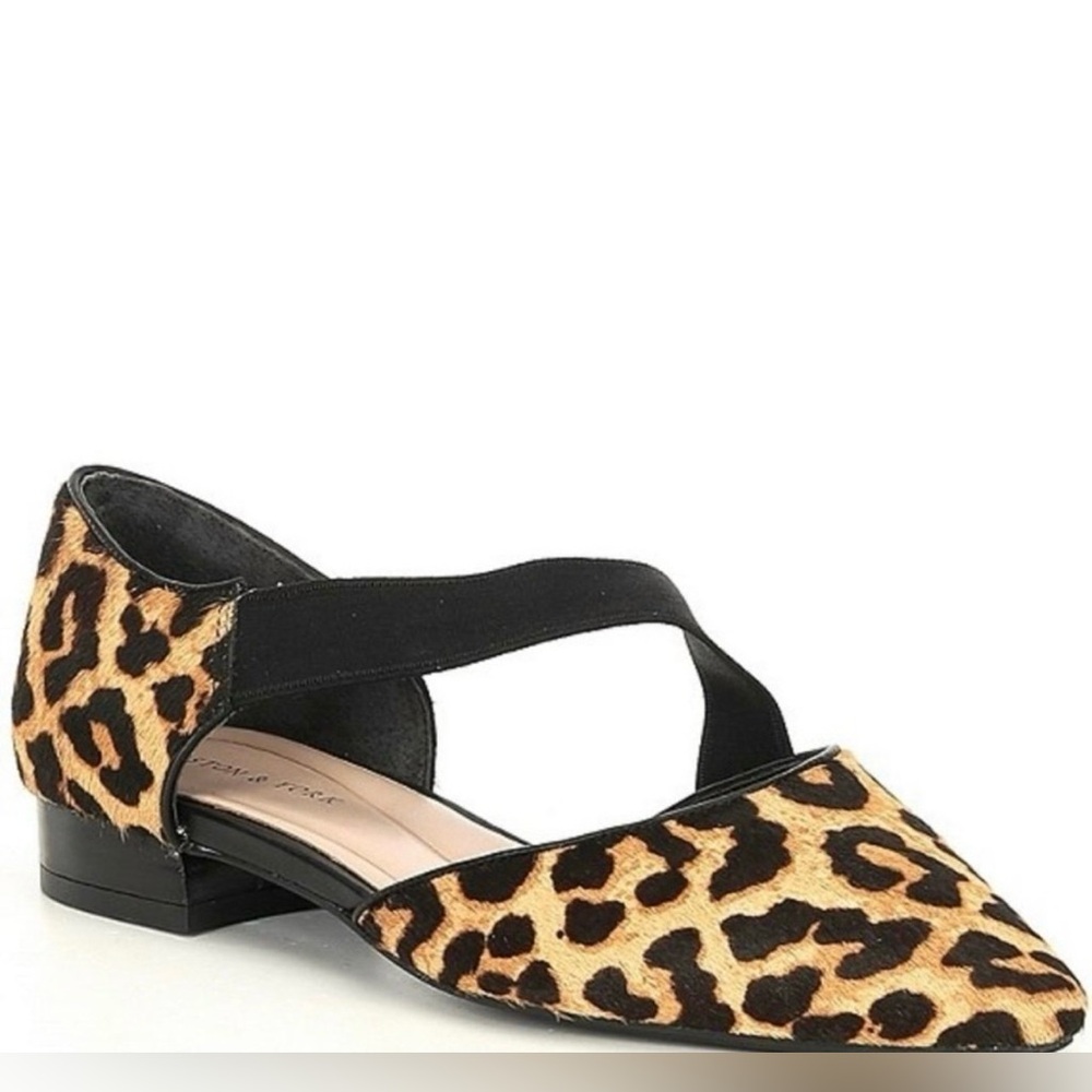 Asymmetrical Leopard Print Haircaff Preston &York Women’s Flat
